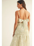 Ruched Detail Midi Dress - Greige Goods