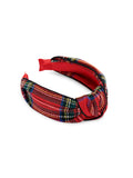 Tartan Knotted Headband - Greige Goods