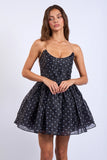 Polka Dot Strapless Mini