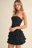 Tube Ruffled Hem Mini
