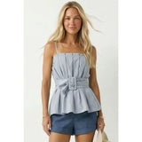 The Sutton Buckle Tank - Greige Goods