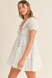 Sailor Collar Mini Dress - Greige Goods
