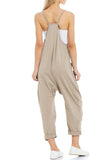 Loose V Neck Jumpsuit - Greige Goods