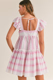 Stripe Square Neck Dress - Greige Goods