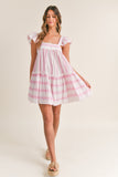 Stripe Square Neck Dress - Greige Goods