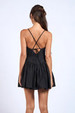 Plunging V-Neck Fit & Flare Mini - Greige Goods