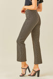 Fit and Flare Checkered Knit Pants - Greige Goods