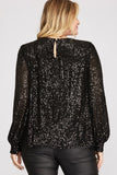 PS Sequined Long Sleeve Top - Greige Goods