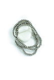 Silver Beaded Bracelet - Greige Goods