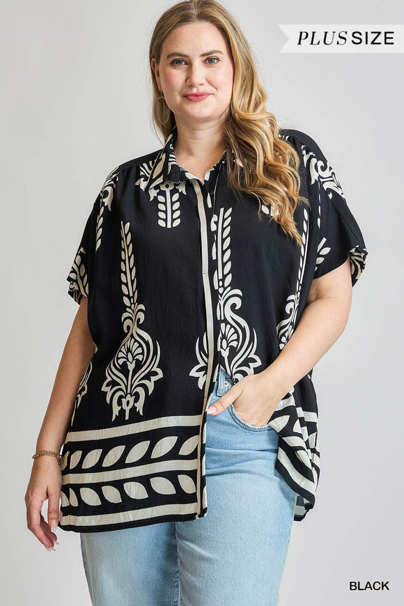 Curvy Girl Oversized Button Up Shirt