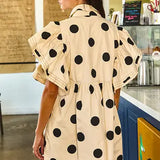 Ruffle Dot Mini Dress