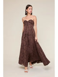 Floral Embossed Maxi Dress