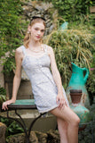 Sleeveless Embellished Tweed Dress - Greige Goods