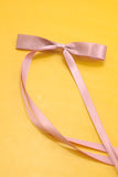 Long Satin Bow Clip - Greige Goods