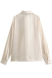 Bow Tie Button Down Shirt - Greige Goods