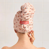 Cherry Print Hair Towel