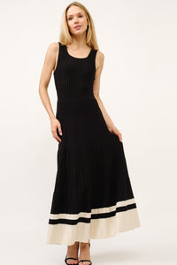 Contrast Knit Dress - Greige Goods