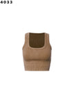 Thick Rib Washed Crop Tank - Greige Goods