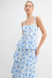 Floral Ruffle Midi Dress