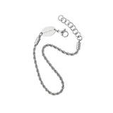 Silver Rope Chain Bracelet - Greige Goods