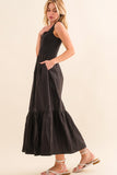 Bubble Maxi Dress - Greige Goods