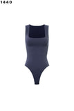 Square Neck Bodysuit - Greige Goods