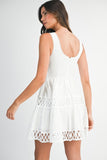 Square Neckline Flared Dress
