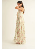 Embroidered Lace Midi Dress - Greige Goods