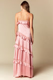 Rose Ruffle Maxi Dress