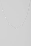 Multi Rhinestone Drop Necklace - Greige Goods