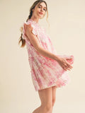 Flutter Sleeve Babydoll Mini - Greige Goods