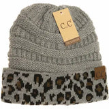 Leopard Cuff Beanie