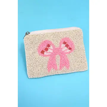 Bow Pouch - Greige Goods