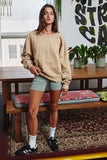 Reversible Twist-Front Sweatshirt Top
