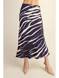 The Zebra Edit Skirt - Greige Goods