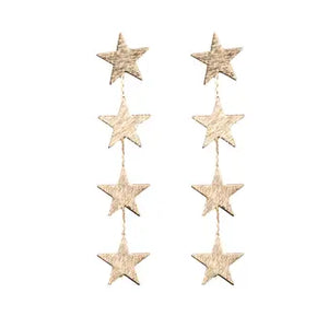 Gold Star Drops - Greige Goods