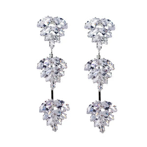 Silver Palm Drop Earring - Greige Goods