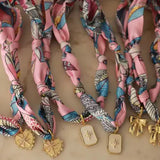 Scarf Charm Necklace - Greige Goods
