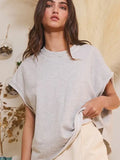 Terry Muscle Top - Greige Goods