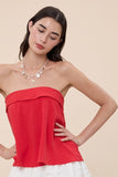 Linen Overfold Tube Top - Greige Goods
