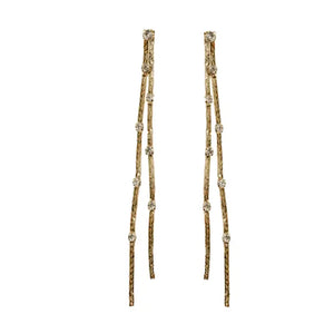 Diamond Dotted Statement Earring - Greige Goods