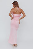 Asymmetric Rose Dress - Greige Goods