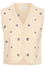 Bynadika Emb Vest - Greige Goods