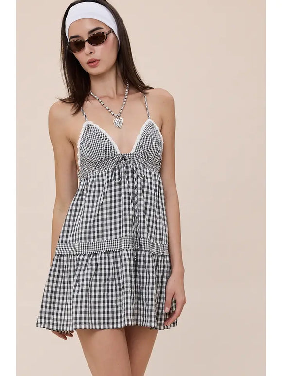 Checker Print Sweetheart Mini - Greige Goods