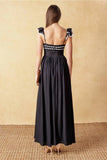 Solid Woven Midi Dress - Greige Goods