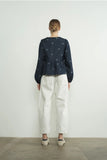 Bow Front Tie Blouse - Greige Goods