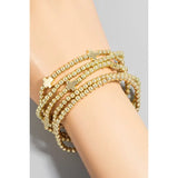 Cross Beaded Bracelet Set - Greige Goods