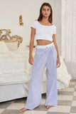 Striped Double Banded Boxer Pant - Greige Goods
