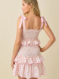 Floral Smocked Mini Dress