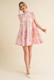 Flutter Sleeve Babydoll Mini - Greige Goods